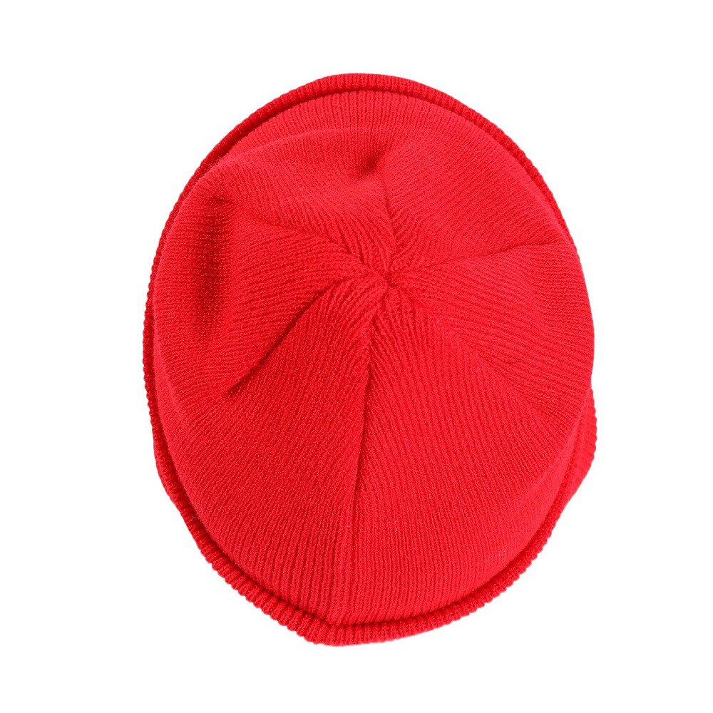 ジローム（GIRAUDM）（キッズ）ジュニア ニット帽 刺しゅうカフワッチ CP3F0017-WA899-GRST RED