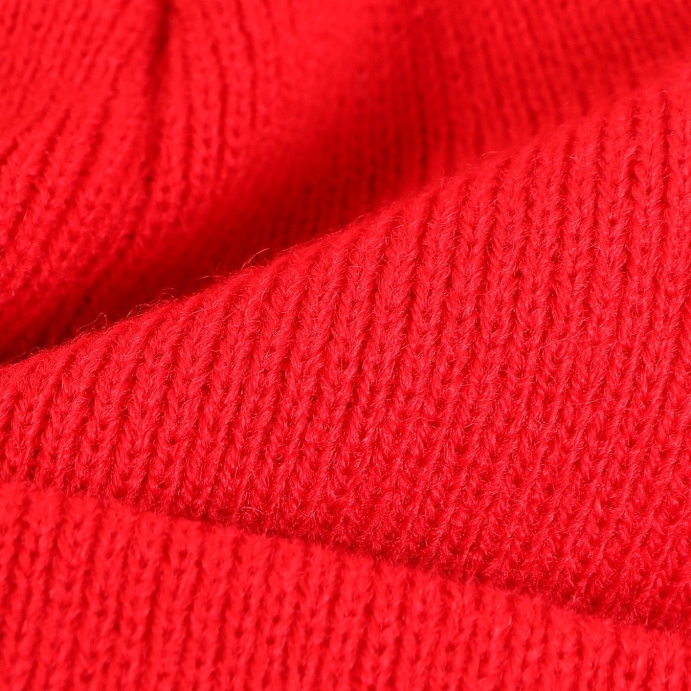 ジローム（GIRAUDM）（キッズ）ジュニア ニット帽 刺しゅうカフワッチ CP3F0017-WA899-GRST RED