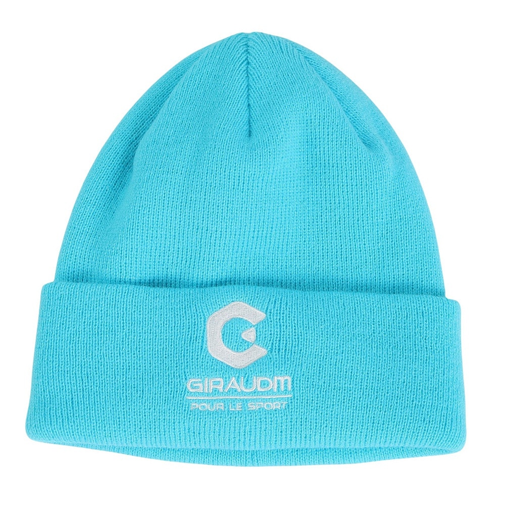 ジローム（GIRAUDM）（キッズ）ジュニア ニット帽 刺しゅうカフワッチ CP3F0017-WA899-GRST SAX 子供 フリーサイズ 赤 レッド