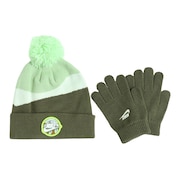 ナイキ（NIKE）（キッズ）ニット帽 NAN ピークビーニー&グローブ ニットビーニー手袋セット 8A3062-E6F 防寒