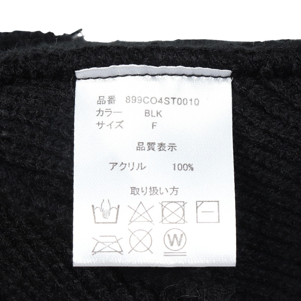 クー（Coo.）（キッズ）ジュニア ニット帽 リブ WATCH 899CO4ST0010 BLK フリーサイズ 黒 子供