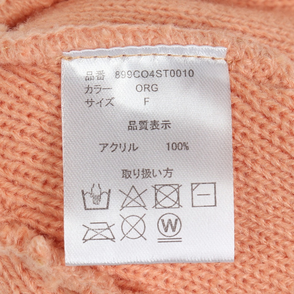 クー（Coo.）（キッズ）ジュニア ニット帽 リブ WATCH 899CO4ST0010 ORG フリーサイズ オレンジ 子供