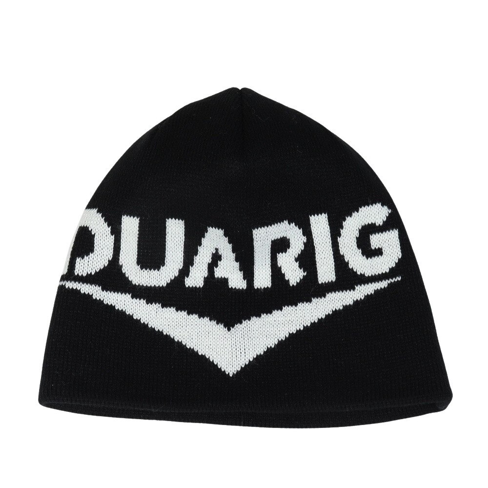 デュアリグ（DUARIG）（キッズ）ニット帽 ジュニア ロゴ ビーニー 4F0002-WACP-899ST BLK フリーサイズ 黒