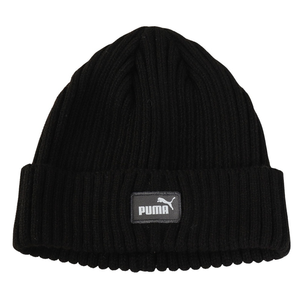 プーマ（PUMA）（キッズ）ニットキャップ ジュニア クラシック・ロー・クラウン ビーニー 黒 02655901 ニット帽 帽子 フリーサイズ 子供 男の子 女の子