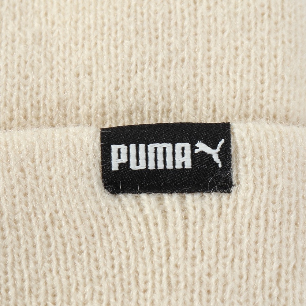 プーマ（PUMA）（キッズ）ニットキャップ ジュニア アニマル ミッド クラウン ビーニー アイボリー 02656401 ニット帽 帽子 フリーサイズ 子供 耳付き