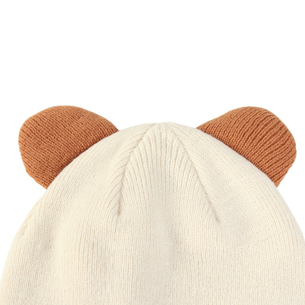 プーマ（PUMA）（キッズ）ニットキャップ ジュニア アニマル ミッド クラウン ビーニー アイボリー 02656401 ニット帽 帽子 フリーサイズ 子供 耳付き