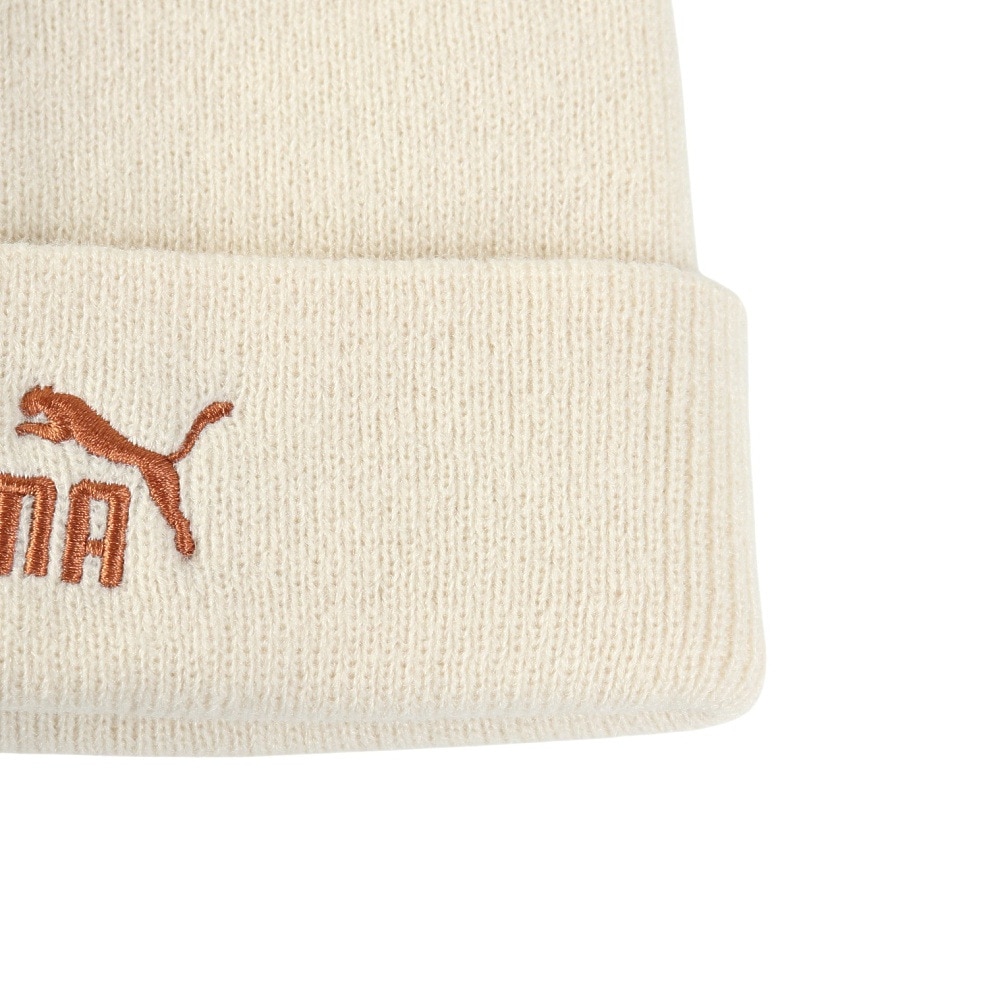 プーマ（PUMA）（キッズ）ニットキャップ ジュニア アニマル ミッド クラウン ビーニー アイボリー 02656401 ニット帽 帽子 フリーサイズ 子供 耳付き