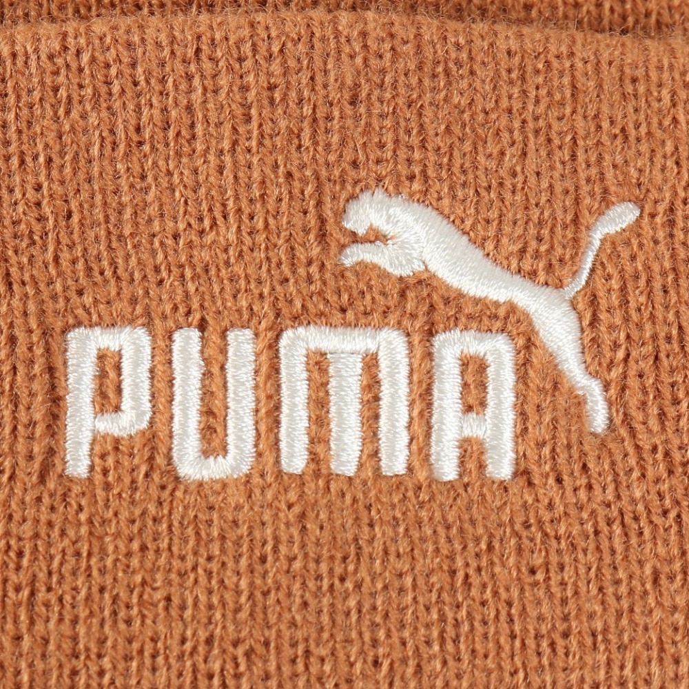 プーマ（PUMA）（キッズ）ニットキャップ ジュニア ニマル ミッド クラウン ビーニー キャメル 02656402 ニット帽 帽子 フリーサイズ 子供 耳付き