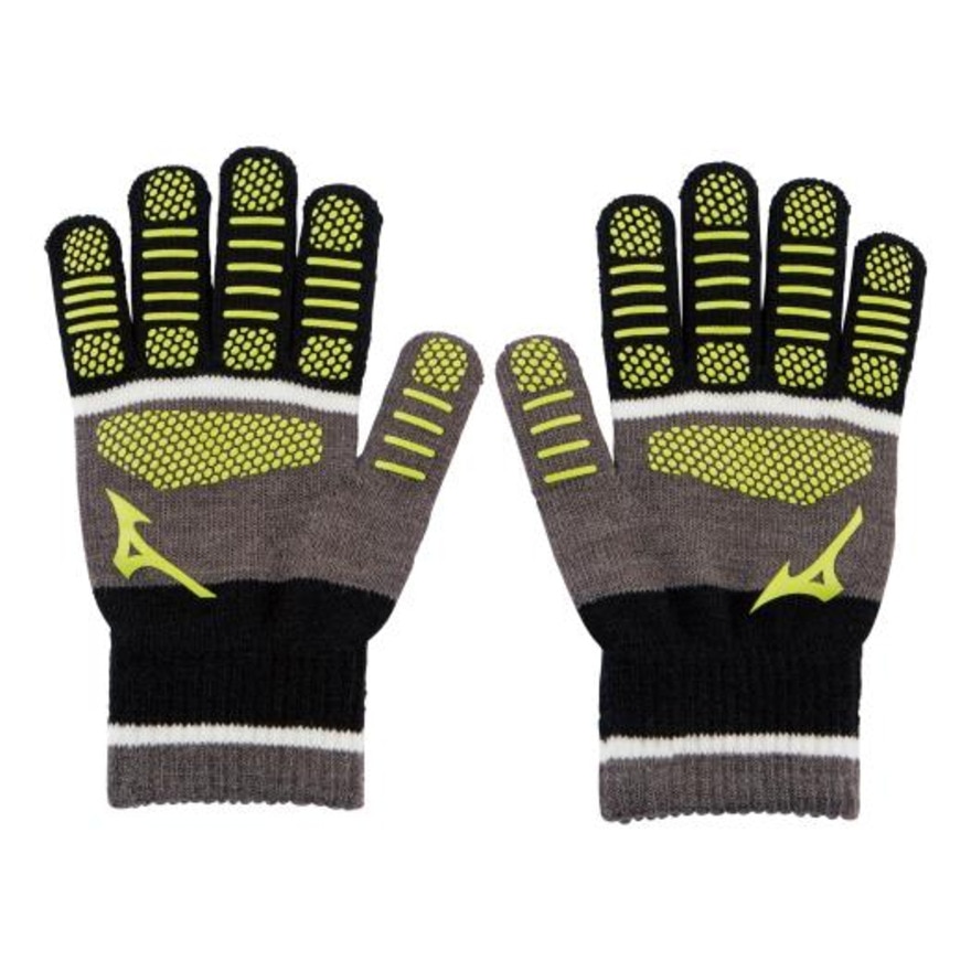 ミズノ（MIZUNO）（メンズ、レディース）手袋 防寒 ニット グローブ 黒 32JY150207 スポーツ用品はスーパースポーツゼビオ