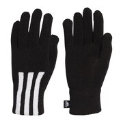 アディダス（adidas）（メンズ）手袋 防寒 3ストライプス コンダクティブ グローブ ブラック ホワイト IRJ27-FS9025 スマホ対応