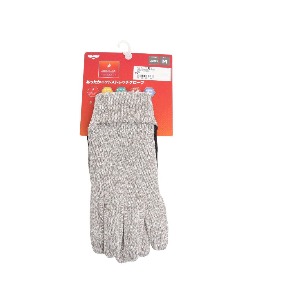 デュアリグ（DUARIG）（メンズ、レディース）手袋 あったかニットストレッチグローブ 900D1SN2712BEG ベージュ 防寒