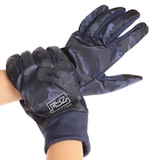 ライズ（RYZ）（メンズ）手袋 防寒 防風 フィールドグローブ ネイビー 900D1SN2723NVY スマホ対応