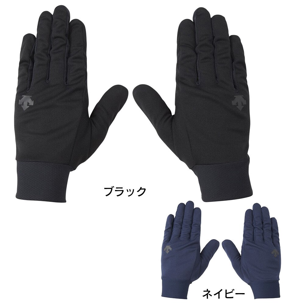 デサント（DESCENTE）（メンズ）手袋 フィールドグローブ スマホ対応 抗菌 抗ウイルス クレンゼ スポーツ DMASJD90 NV ネイビー 防寒