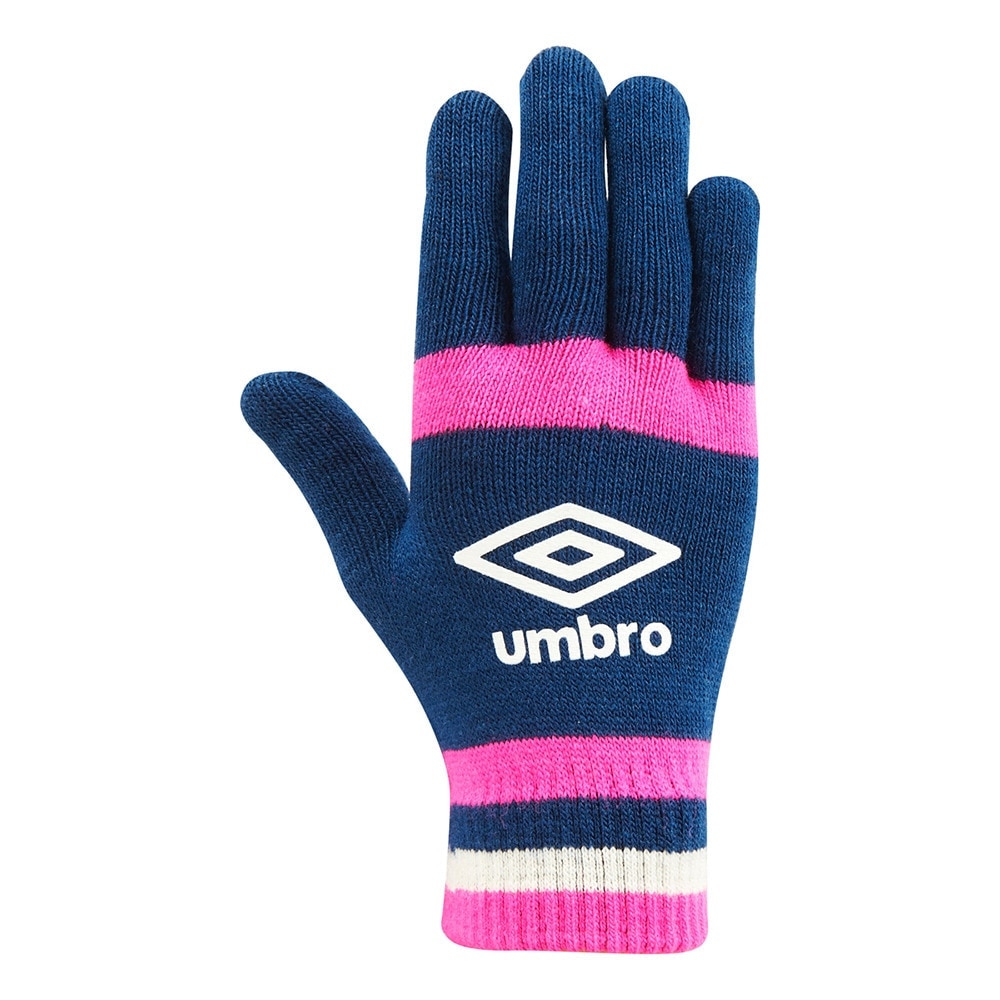 アンブロ（UMBRO）（メンズ）手袋 グローブ マジックニットグローブ UUASJD55 NVPK ネイビー ピンク 防寒