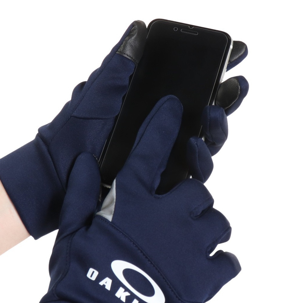 オークリー（OAKLEY）（メンズ）手袋 ES フリースグローブ 16 FOS901180-6AC ネイビー 防寒 スマホ対応  スポーツ用品はスーパースポーツゼビオ