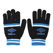 アンブロ（UMBRO）（メンズ、レディース）手袋 マジックニットグローブ UUAUJD54 BKBL ブラック×ブルー