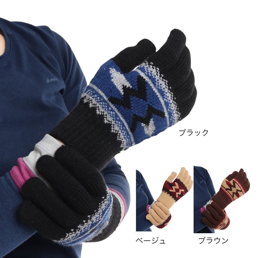 ノーブランド（NO BRAND）（メンズ、レディース、キッズ）手袋 ネイティブガラニットB グローブ 900NN2SN0289 防寒