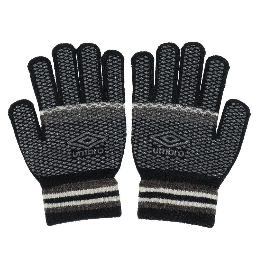 アンブロ（UMBRO）（メンズ）手袋 ニットグローブ 防寒 UUAWJD54 BKGY