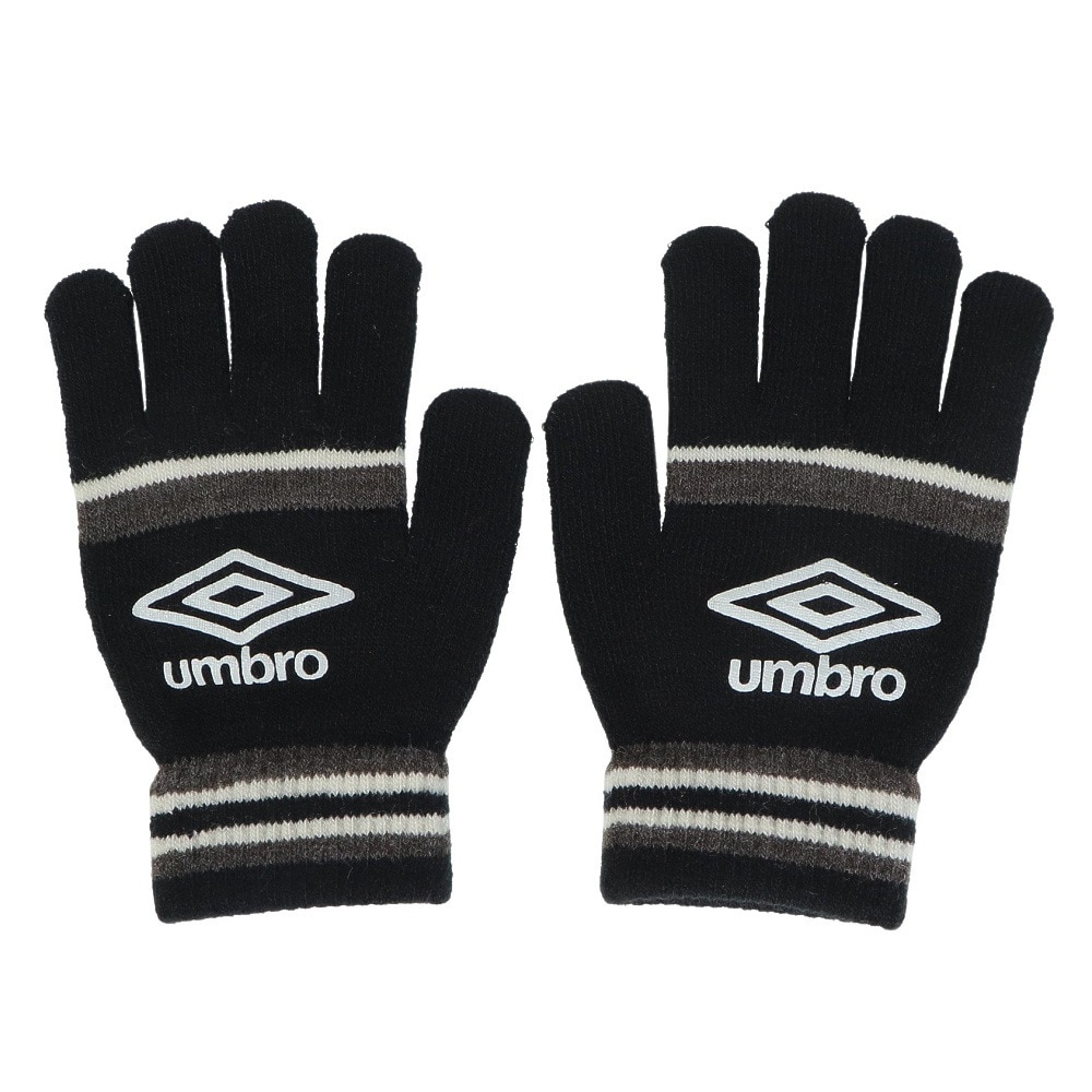 アンブロ（UMBRO）（メンズ）手袋 ニットグローブ 防寒 UUAWJD54 BKGY