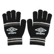 アンブロ(UMBRO)(メンズ)手袋 ニットグローブ 防寒 UUAWJD54 BKGY
