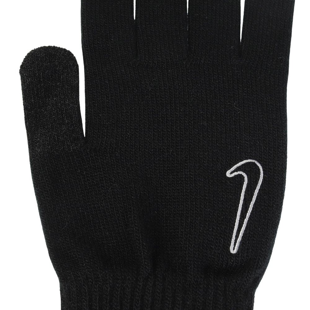 ナイキ（NIKE）（メンズ、レディース）手袋 ニット テック&グリップ グローブ 2.0 防寒 CW1037-091 黒 S-Lサイズ