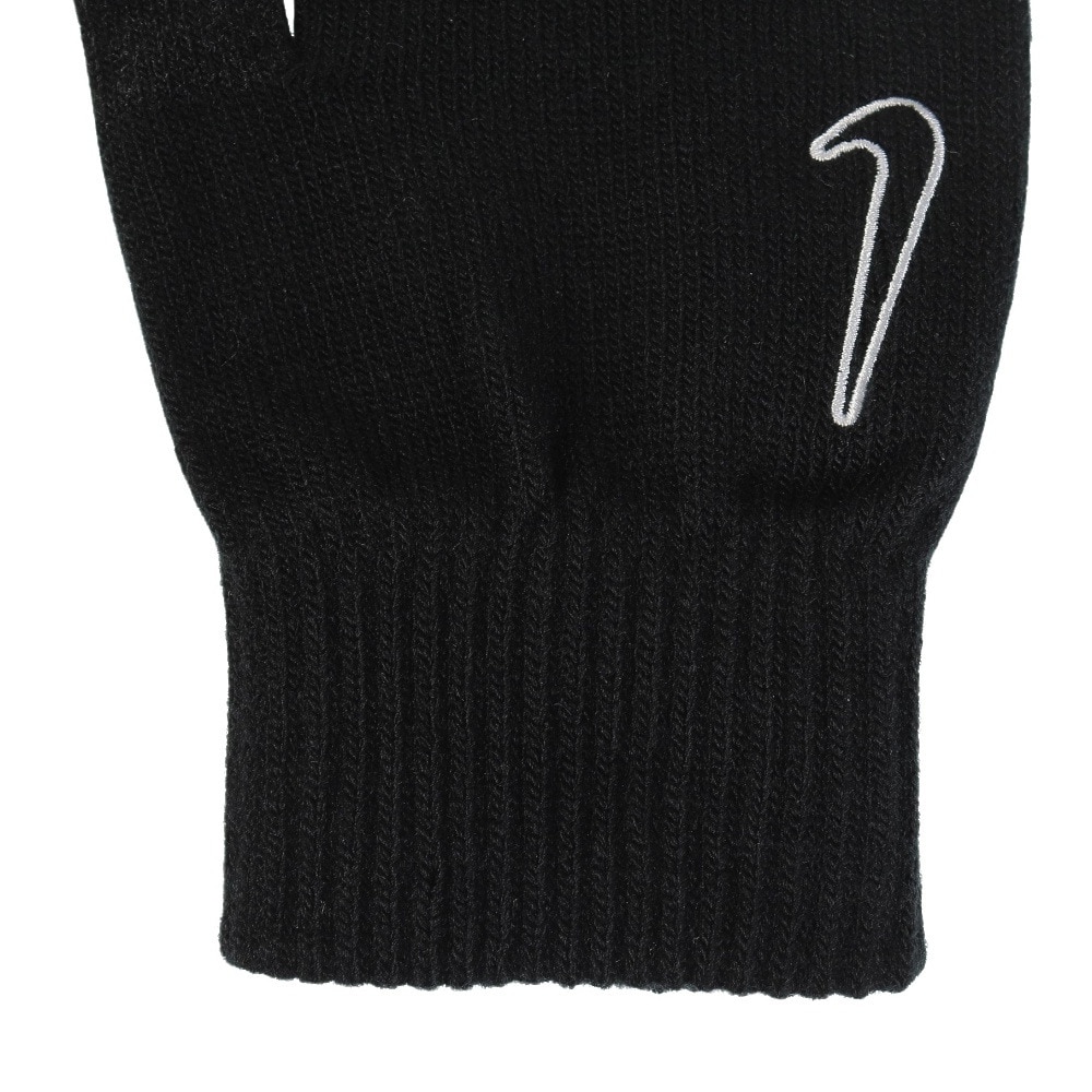 ナイキ（NIKE）（メンズ、レディース）手袋 ニット テック&グリップ グローブ 2.0 防寒 CW1037-091 黒 S-Lサイズ