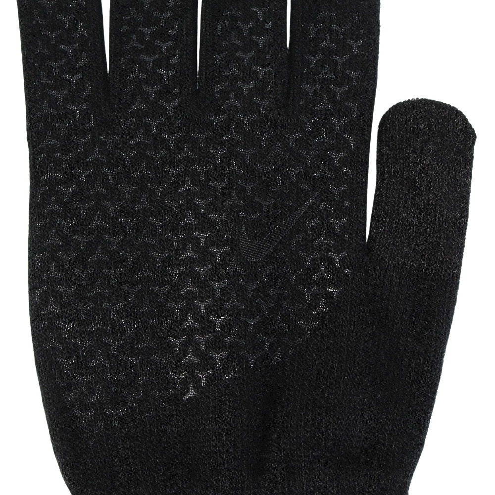 ナイキ（NIKE）（メンズ、レディース）手袋 ニット テック&グリップ グローブ 2.0 防寒 CW1037-091 黒 S-Lサイズ