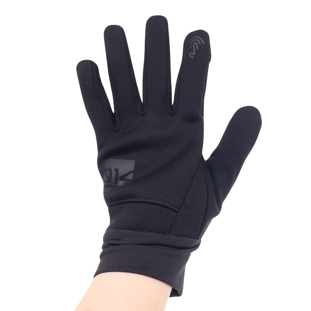 ジローム（GIRAUDM）（メンズ、レディース）手袋 ヒートクロス 防風 グローブ 防寒 WG3F0013-WA900-GRSN BLK S-Lサイズ 滑り止め