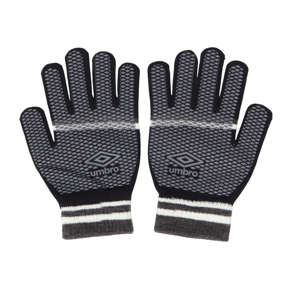 アンブロ（UMBRO）（メンズ）手袋 ニットグローブ UUAYJD54 BKGY 黒
