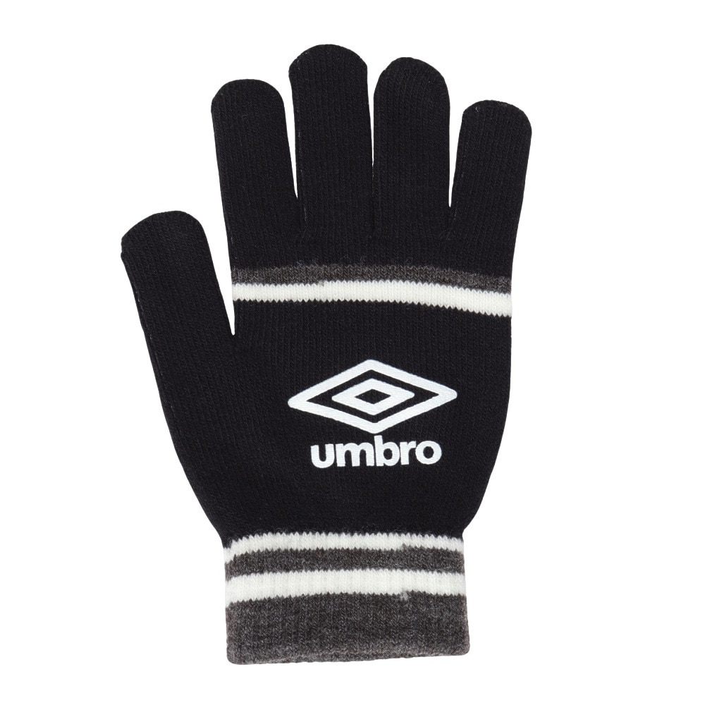 アンブロ（UMBRO）（メンズ）手袋 ニットグローブ UUAYJD54 BKGY 黒