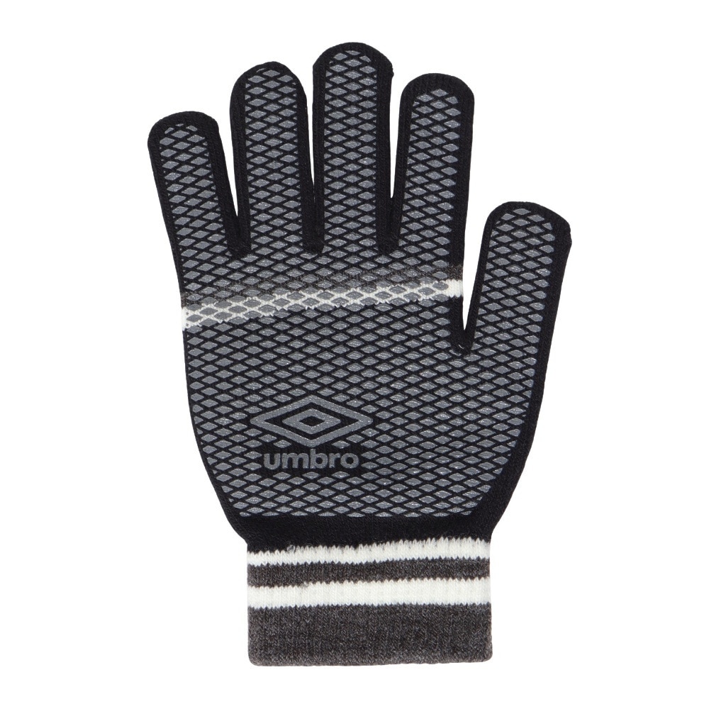 アンブロ（UMBRO）（メンズ）手袋 ニットグローブ UUAYJD54 BKGY 黒