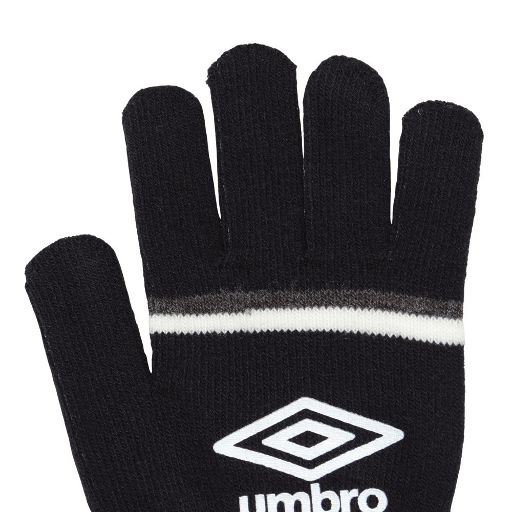 アンブロ（UMBRO）（メンズ）手袋 ニットグローブ UUAYJD54 BKGY 黒