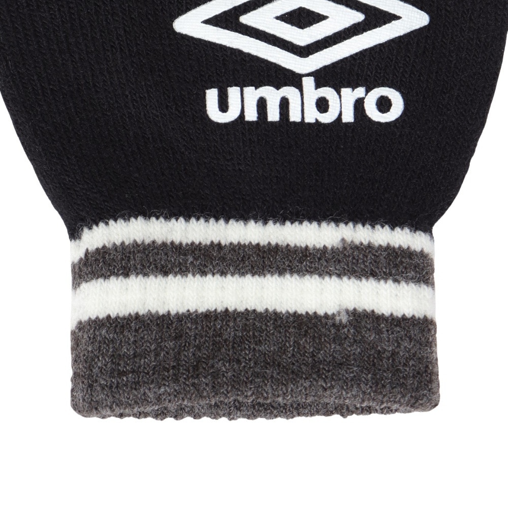 アンブロ（UMBRO）（メンズ）手袋 ニットグローブ UUAYJD54 BKGY 黒