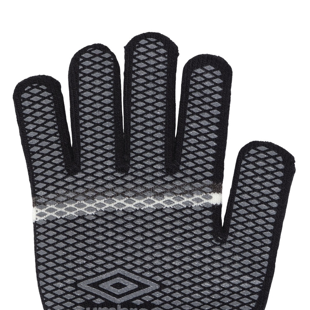 アンブロ（UMBRO）（メンズ）手袋 ニットグローブ UUAYJD54 BKGY 黒
