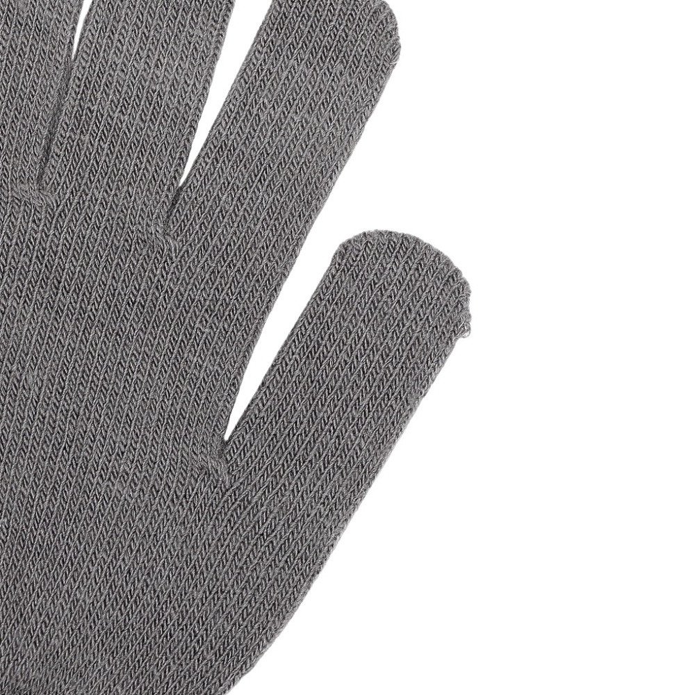 ミズノ（MIZUNO）（メンズ、レディース）手袋 ニット手袋 グレー 32JYC50206 防寒 滑り止め付き