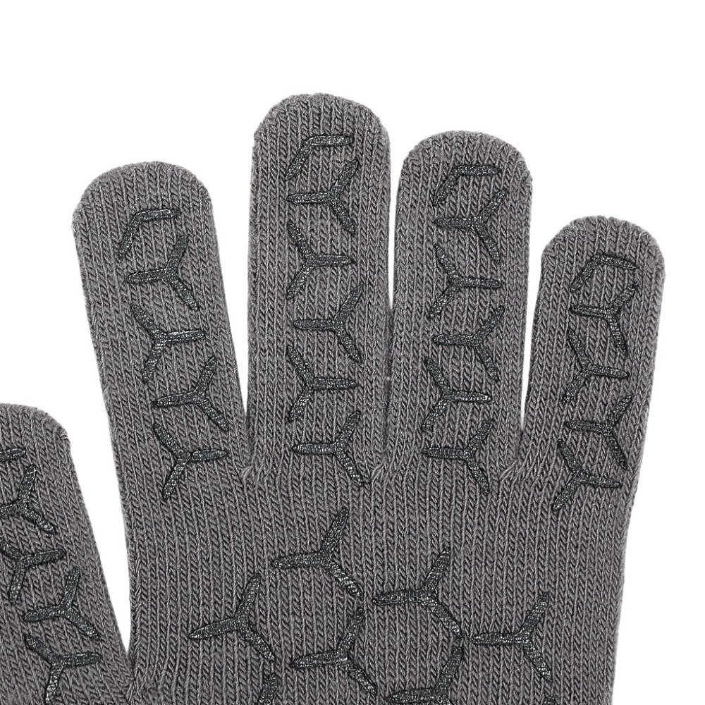ミズノ（MIZUNO）（メンズ、レディース）手袋 ニット手袋 グレー 32JYC50206 防寒 滑り止め付き