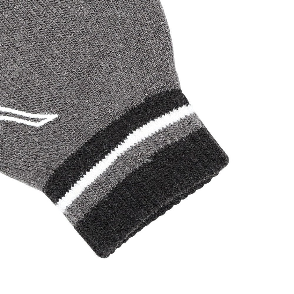 ミズノ（MIZUNO）（メンズ、レディース）手袋 ニット手袋 グレー 32JYC50206 防寒 滑り止め付き