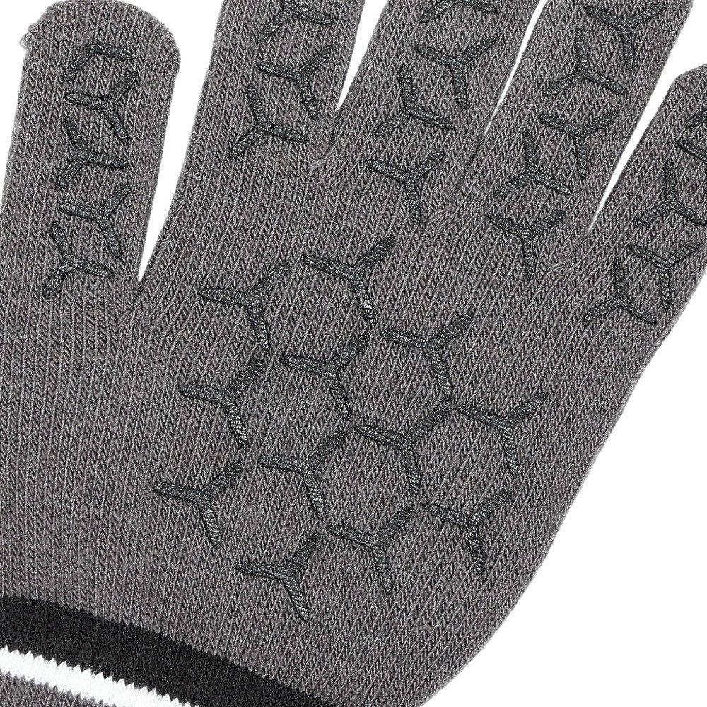 ミズノ（MIZUNO）（メンズ、レディース）手袋 ニット手袋 グレー 32JYC50206 防寒 滑り止め付き