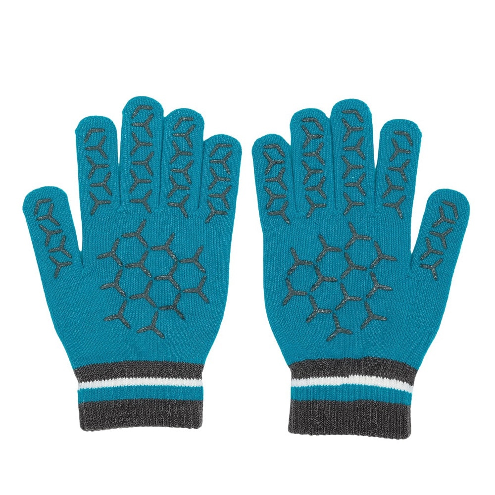 ミズノ（MIZUNO）（メンズ、レディース）手袋 ニット手袋 ターコイズ