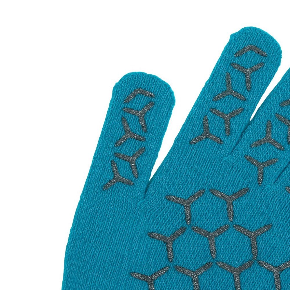 ミズノ（MIZUNO）（メンズ、レディース）手袋 ニット手袋 ターコイズ