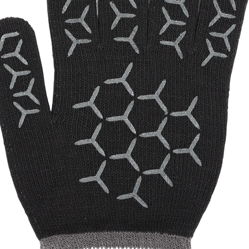 ミズノ（MIZUNO）（メンズ、レディース）手袋 ニット手袋 黒 32JYC50290 防寒 滑り止め付き