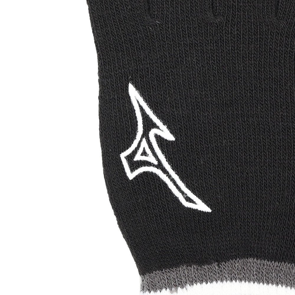 ミズノ（MIZUNO）（メンズ、レディース）手袋 ニット手袋 黒 32JYC50290 防寒 滑り止め付き