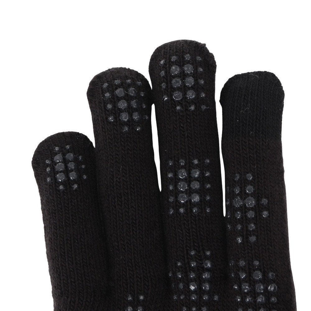 アディダス（adidas）（メンズ）手袋 ベーシック ニットグローブ 黒 ブラック S-Lサイズ BT061-JZ1729