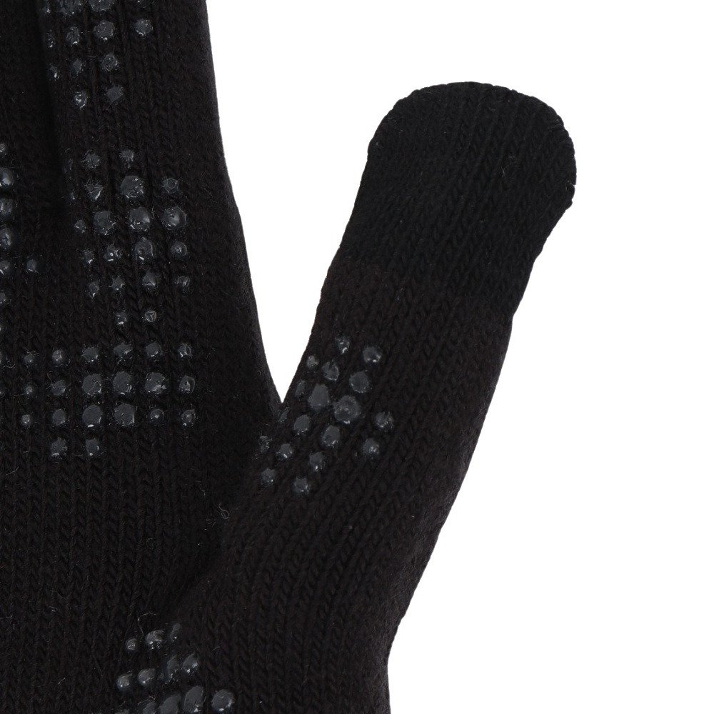 アディダス（adidas）（メンズ）手袋 ベーシック ニットグローブ 黒 ブラック S-Lサイズ BT061-JZ1729