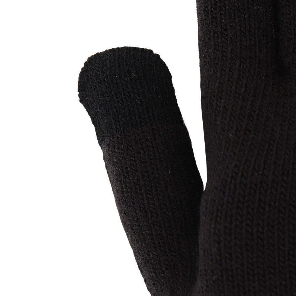 アディダス（adidas）（メンズ）手袋 ベーシック ニットグローブ 黒 ブラック S-Lサイズ BT061-JZ1729