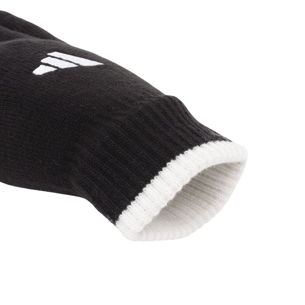 アディダス（adidas）（メンズ）手袋 ベーシック ニットグローブ 黒 ブラック S-Lサイズ BT061-JZ1729