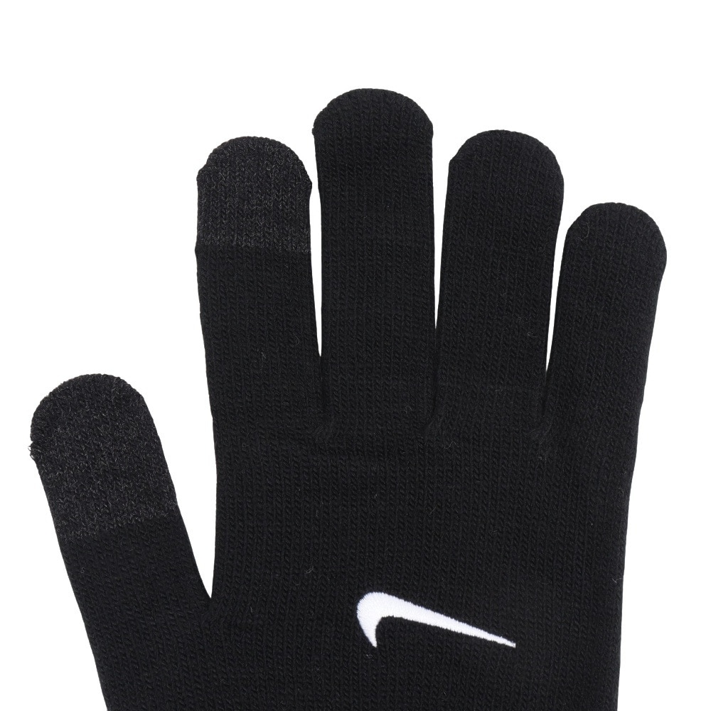 ナイキ（NIKE）（メンズ）手袋 ニット テック&グリップ グローブ 3.0 両手用 黒 S-Mサイズ CW1042-010 防寒 グリップ付き