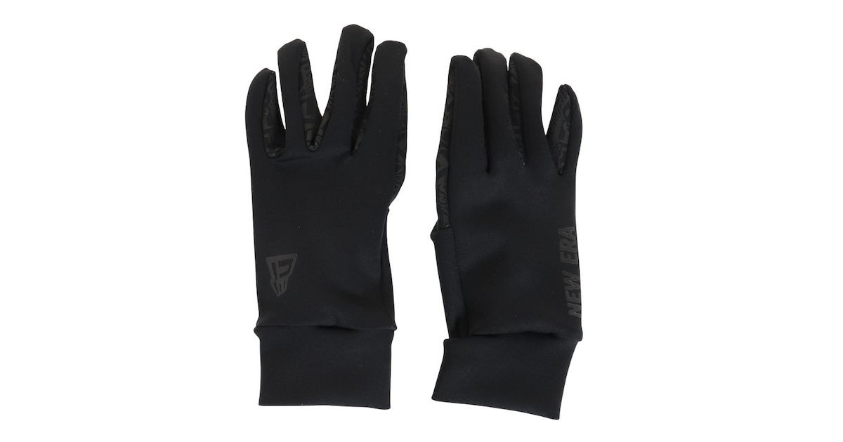 ニューエラ｜手袋 防寒 GLOVES フリース ウォーマー グローブ 黒 12854760 - スポーツ用品はスーパースポーツゼビオ