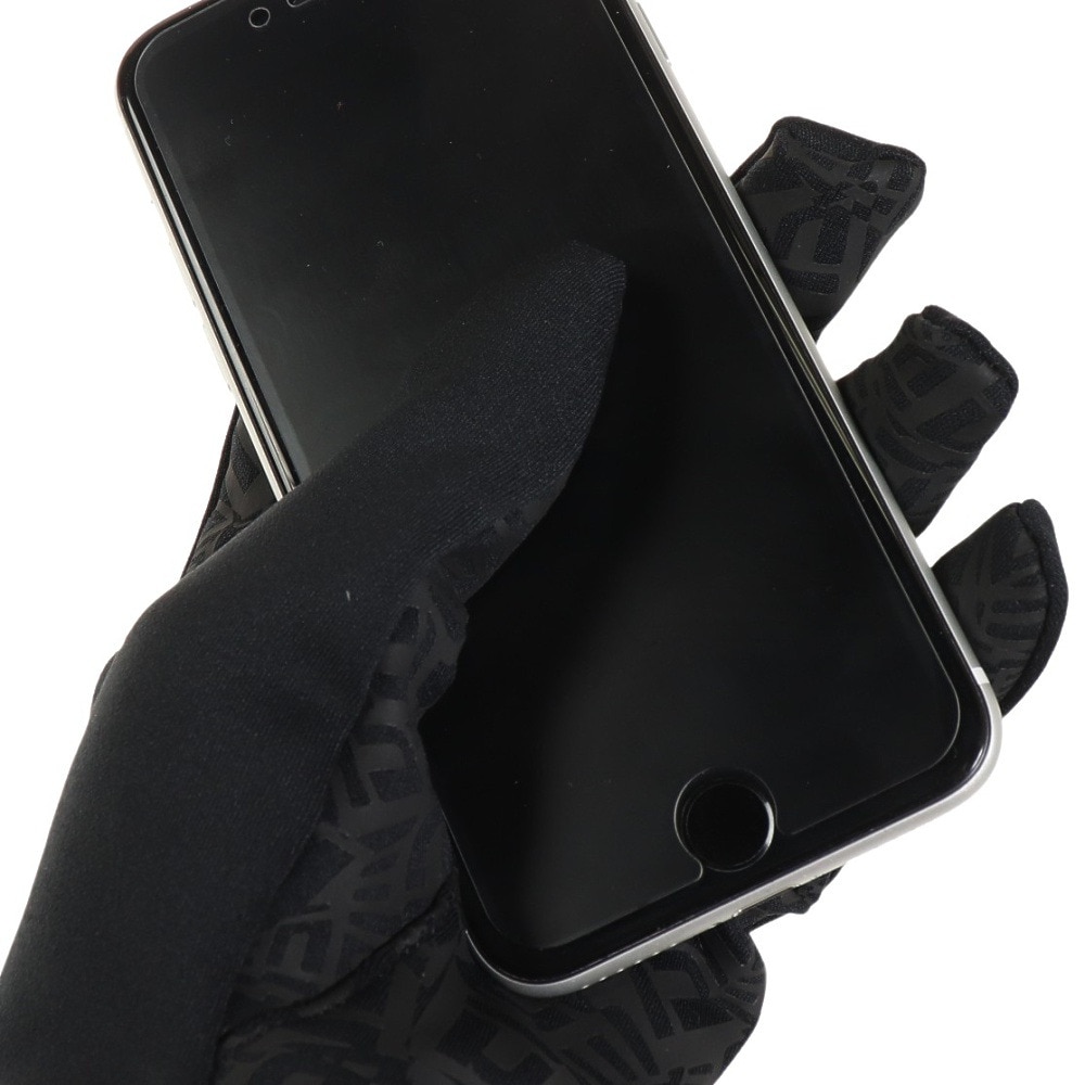 ニューエラ（NEW ERA）（メンズ、レディース）手袋  フリース ウォーマーグローブ 12854761 ブラック 防寒 スマホ対応