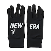 ニューエラ（NEW ERA）（メンズ、レディース）手袋  フリース ウォーマーグローブ 12854761 ブラック 防寒 スマホ対応